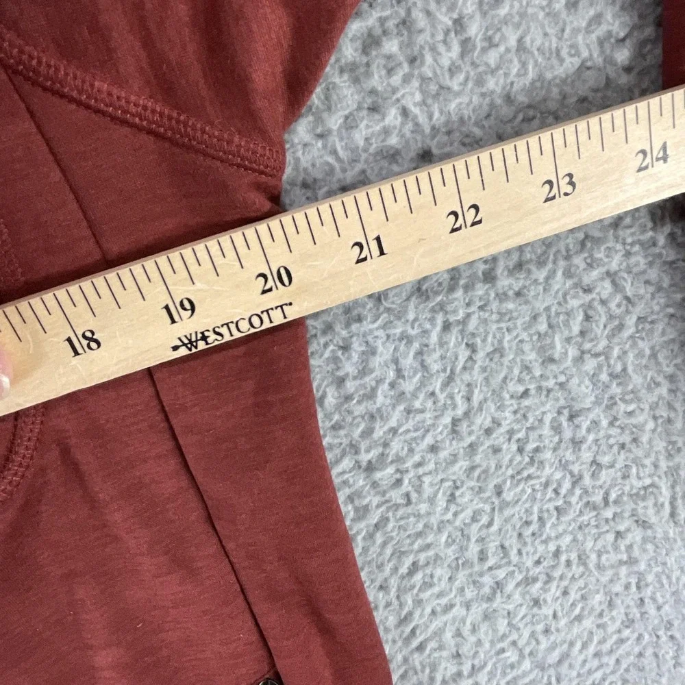 The North Face Jacket Mens Medium Red Canyonlands Fleece Full Zip Hiking Outdoor